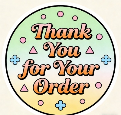 ‘Thank You for Your Order’sticker