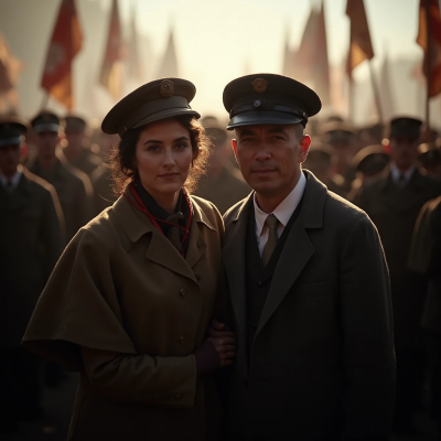 ein authentisches Selfie während eines historischen Ereignisses