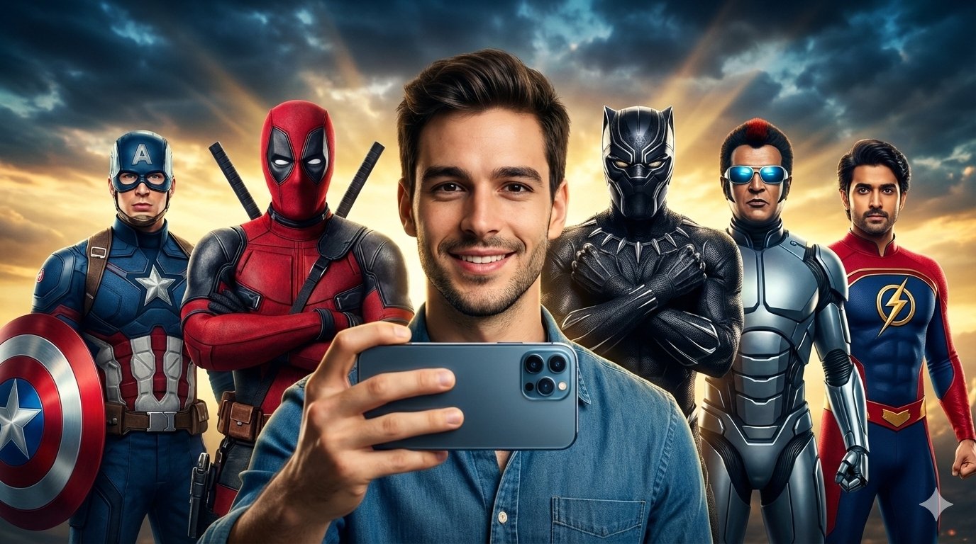 Superpower hero Portraits ai photo