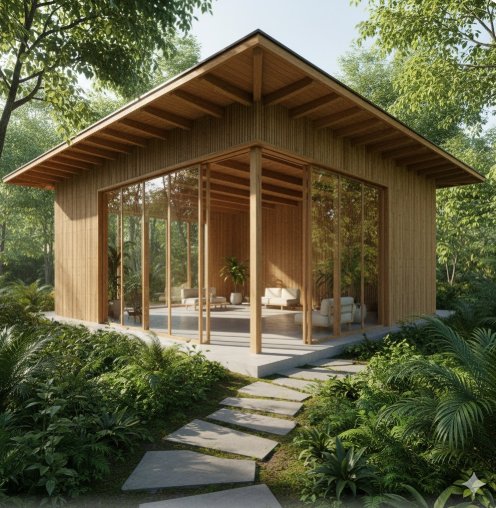 sustainable timber pavilion