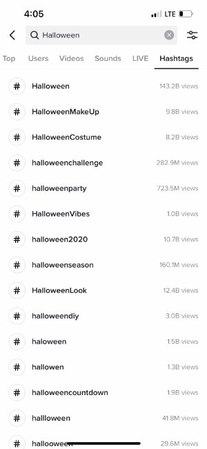 وسم الهاشتاق على TikTok