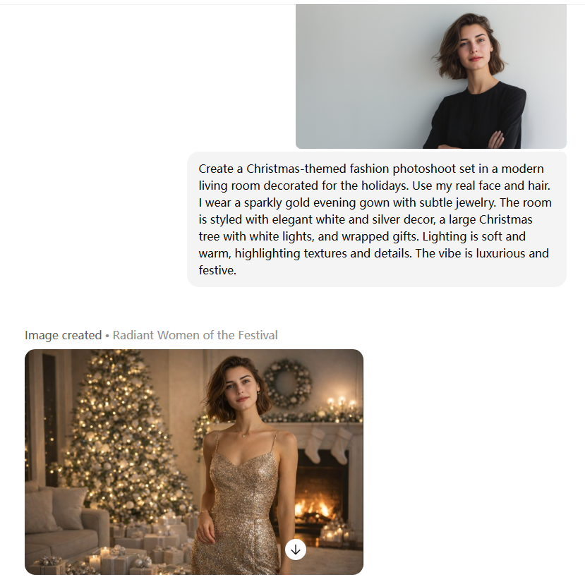 Input a Christmas Photo Prompt