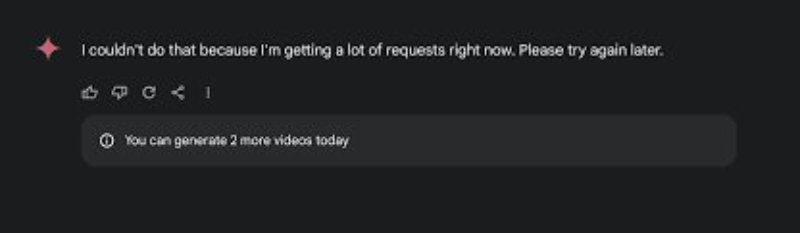 Veo 3 try again later error
 Fix: