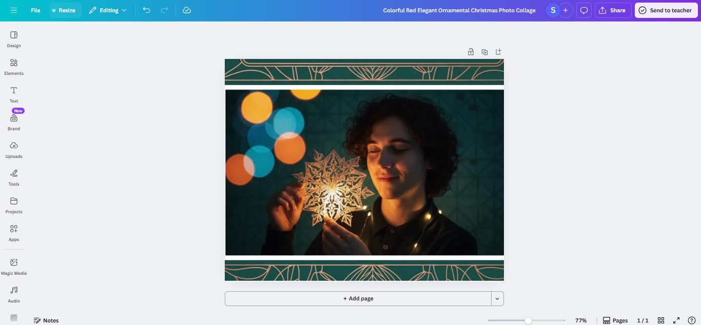 Canva聖誕背景編輯