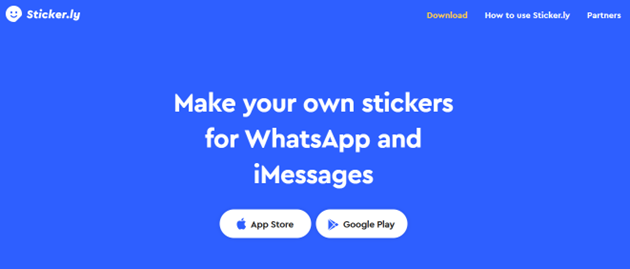 Sticker.ly 앱 화면