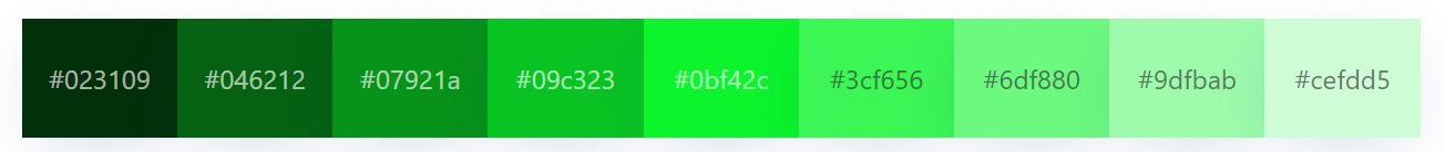 light mint green in Monochromatic Palette