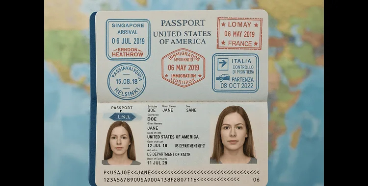 us passport biographic page