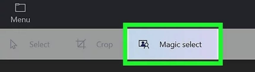 Click the “Magic Select”