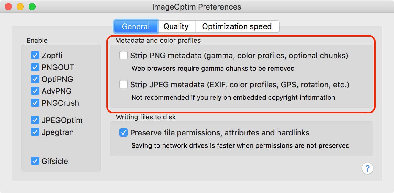 Preferences