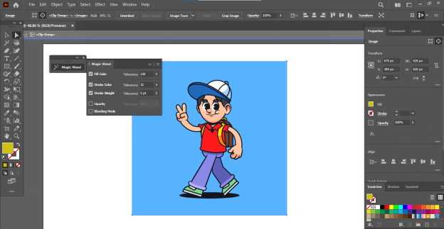 Expand the Traced Image