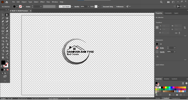 Use the Direct Selection Tool (A) to delete the background parts