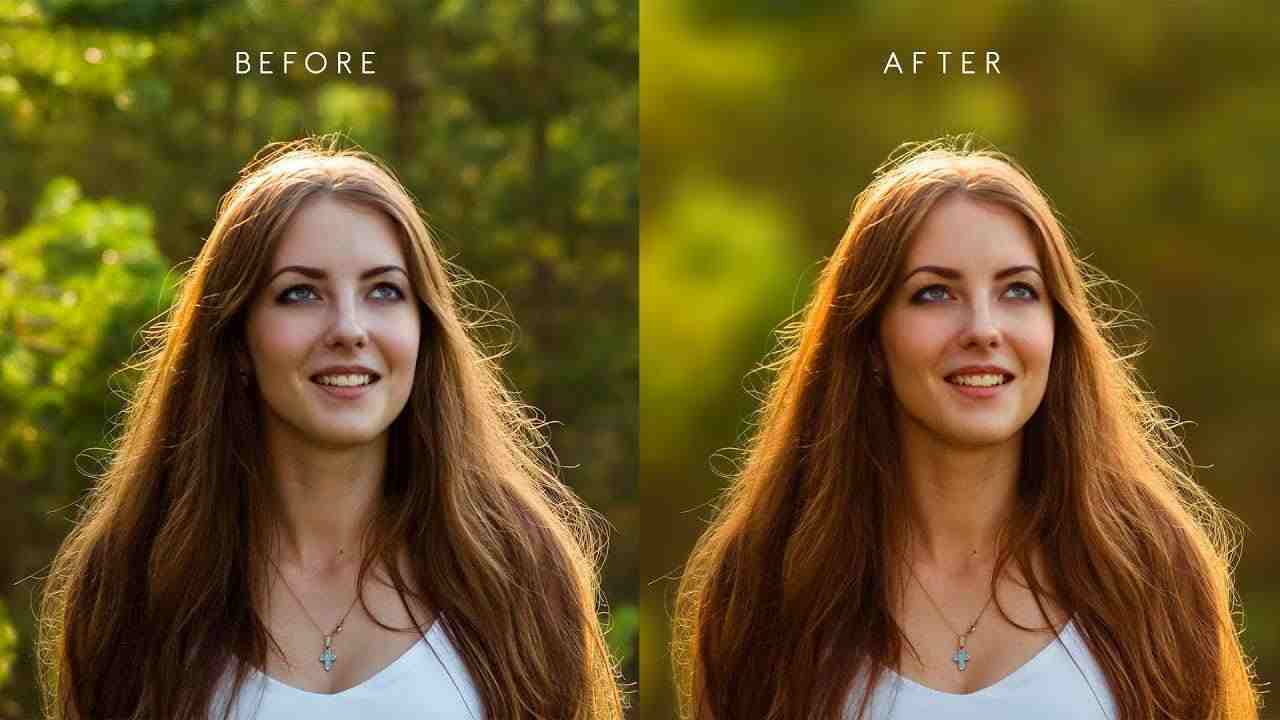 blur background comparison