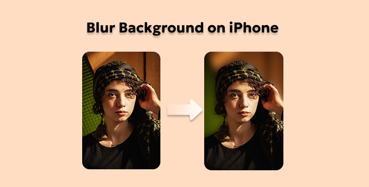 how to blur background on iphone