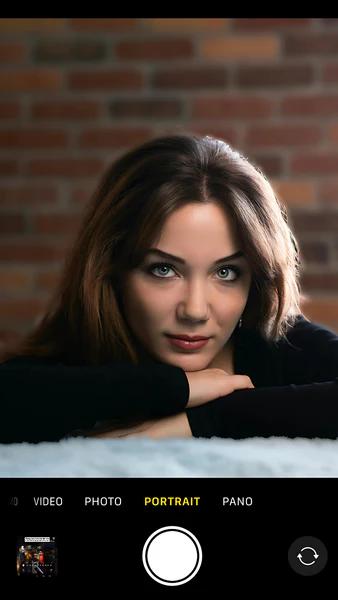 blur background on iphone via portrait mode