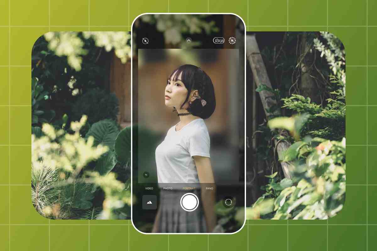blur background on iphone