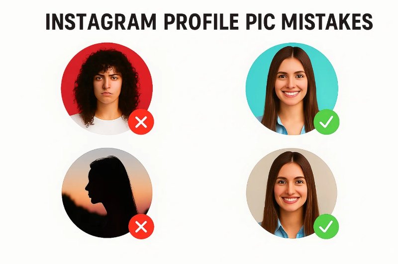 인스타 프사 설정 시 흔한 실수 예시