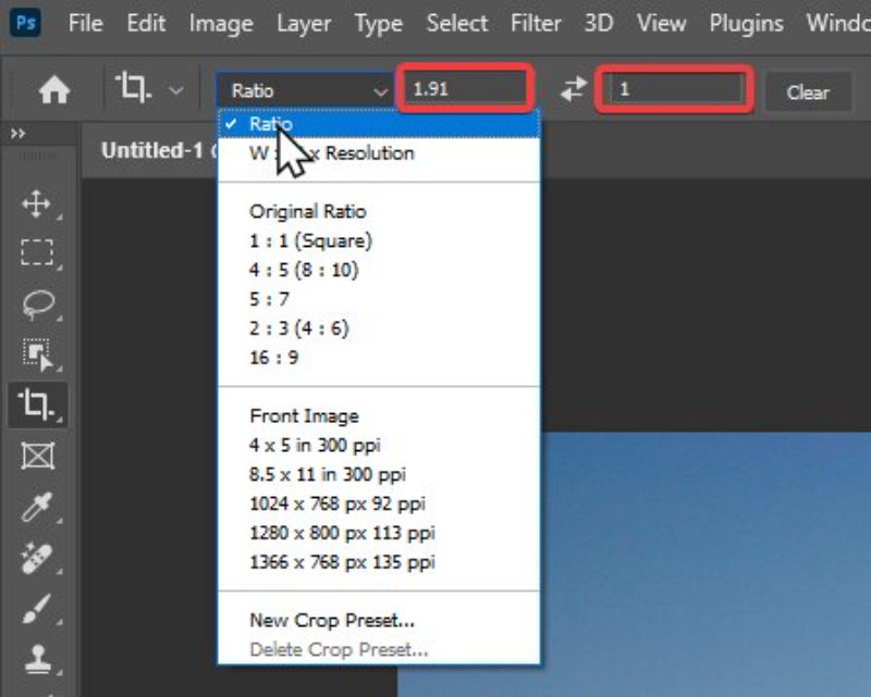 Click the swap arrows