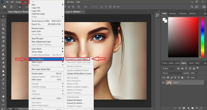 Smart Object in photoshop