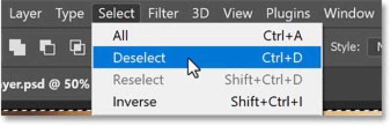  deselect in photoshop 