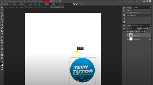 editing in free transform