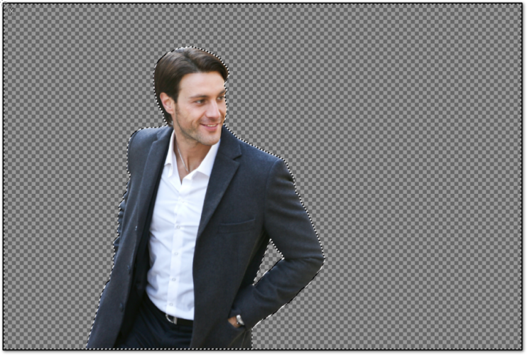 GIMP Color to Alpha dialog showing transparent background result