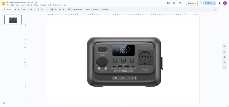 Inserting transparent PNG image into Google Slides