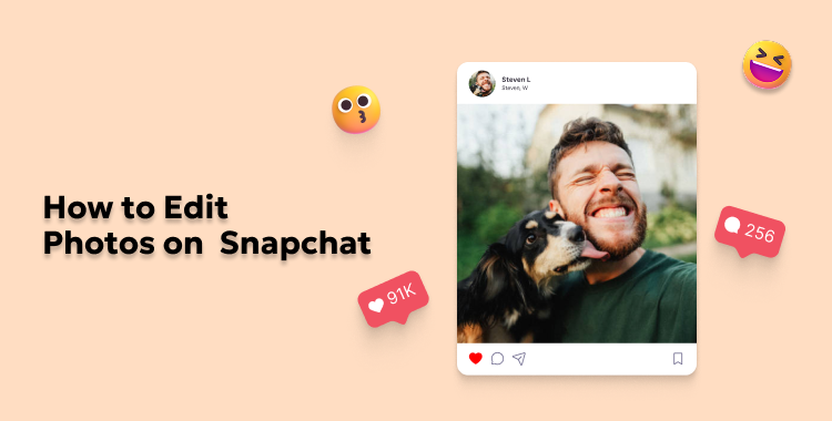 how to edit photos on snapchat