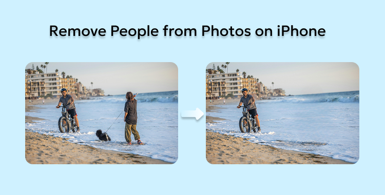 how to remove people from photos iphone