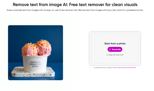 Picsart AI Text Entferner