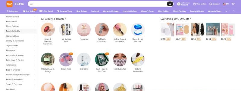 listing products on temu