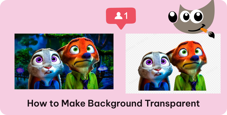 gimp how to make background transparent