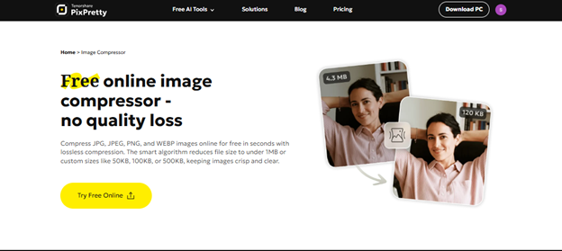pixpretty image compressor
