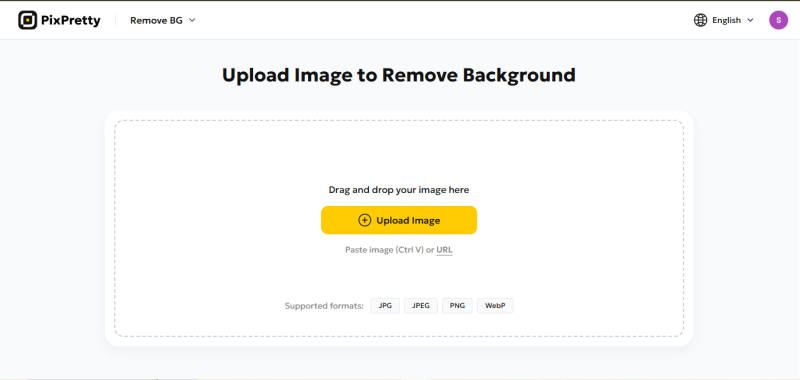 Upload image with checkered background to PixPretty