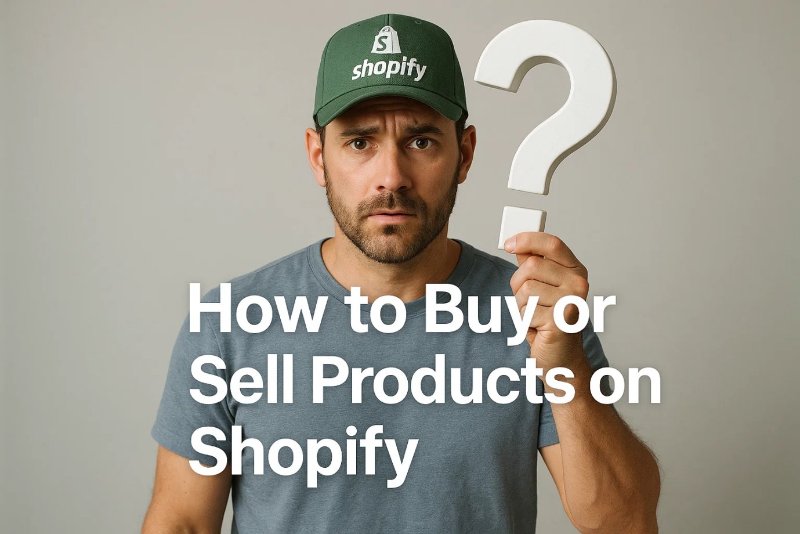 Shopify에서 제품을 구매하거나 판매하는 이미지