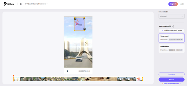 Select the Watermark Area