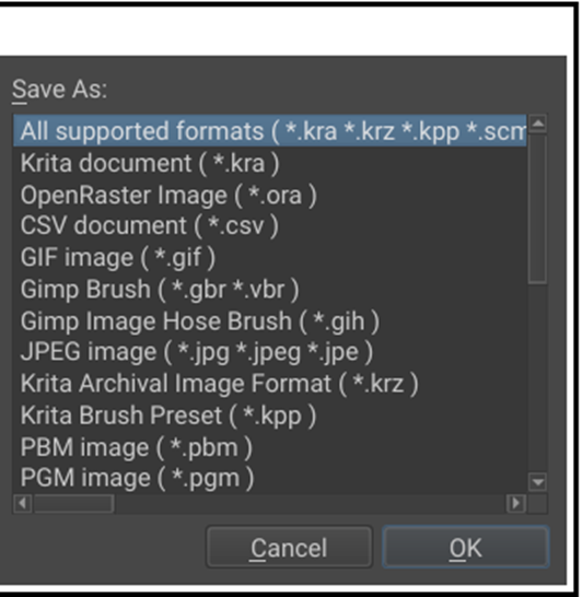 save as right format