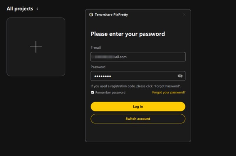 New Project Creation on PixPretty