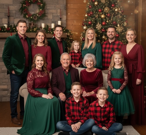 family photo color schemes christmas