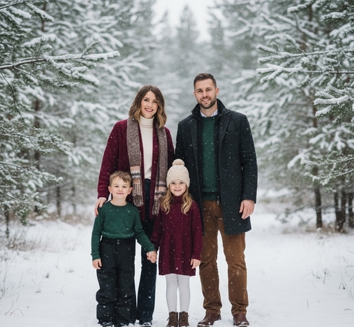 family photo color schemes christmas