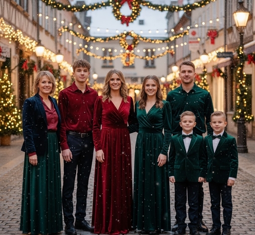 family photo color schemes christmas