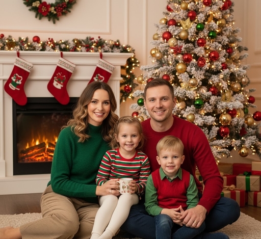 family photo color schemes christmas
