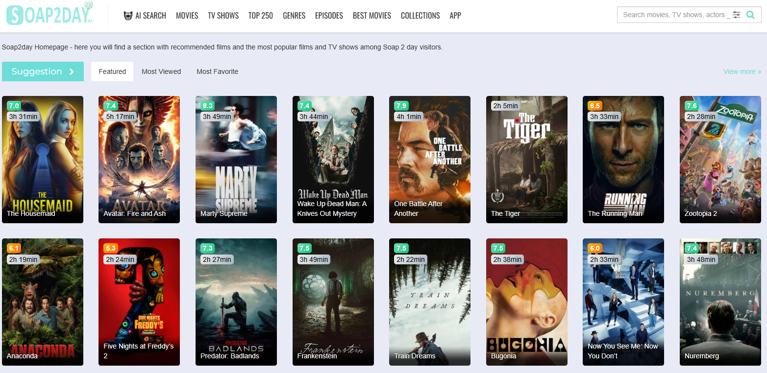 Soap2Day online website