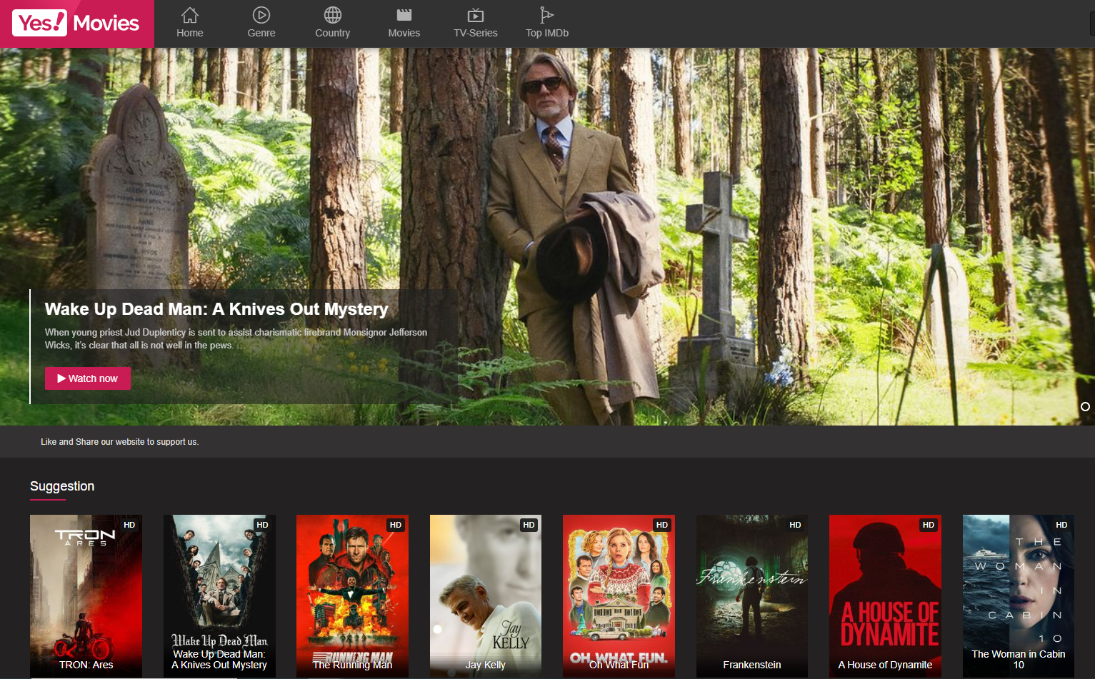 YesMovies online website