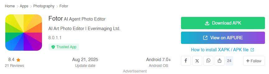 fotor mod apk download