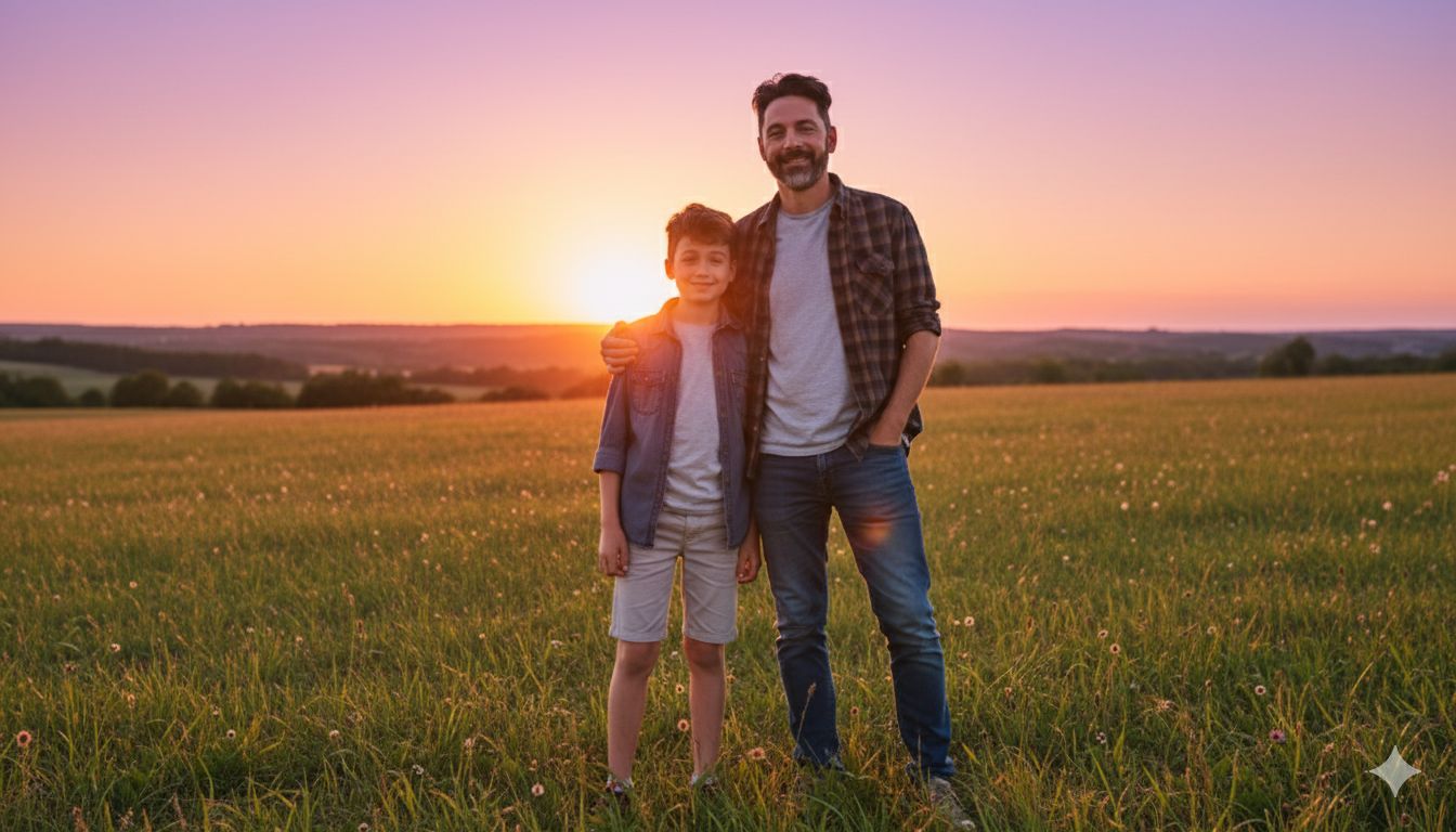 gemini ai father and son photo prompts