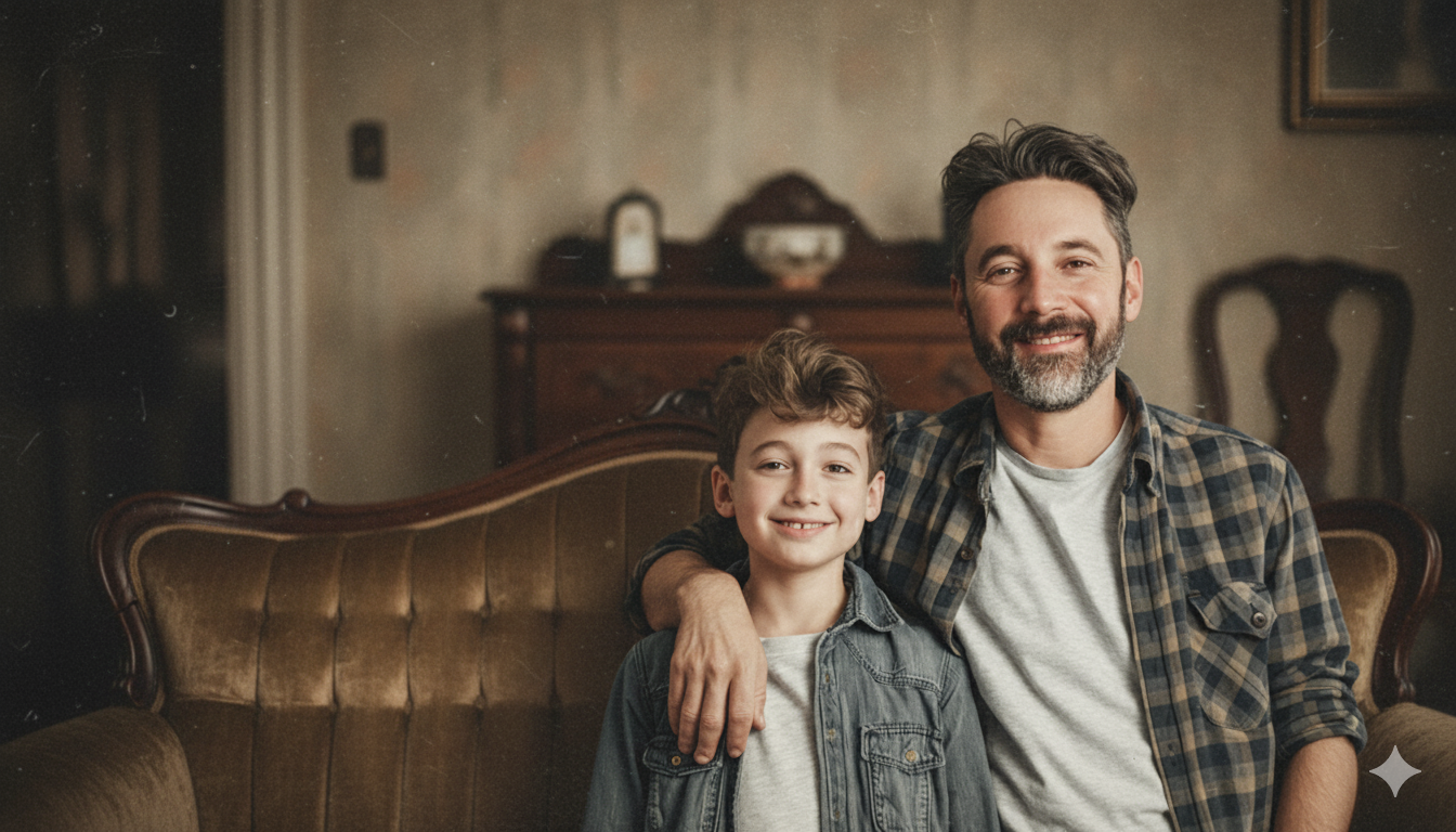 gemini ai father and son photo prompts