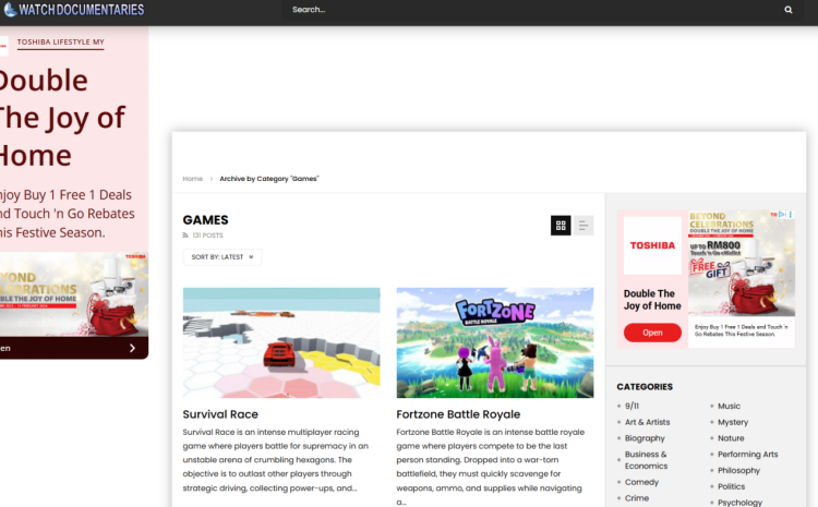 WatchDocumentaries website accessible on school WiFi
