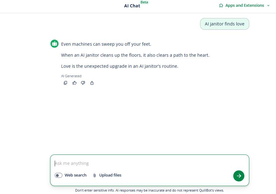 ask anything on quillbot