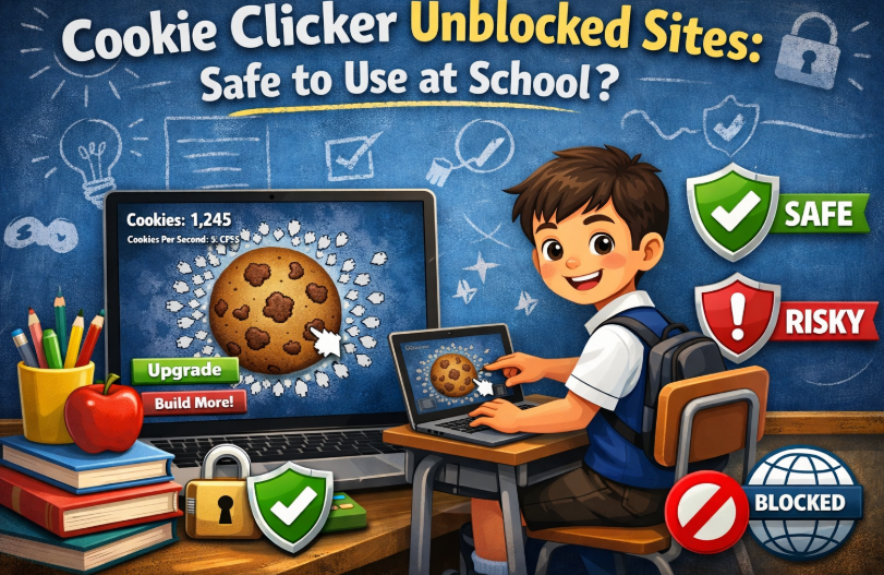 whether cookie clicker unblocked at school is safe or not