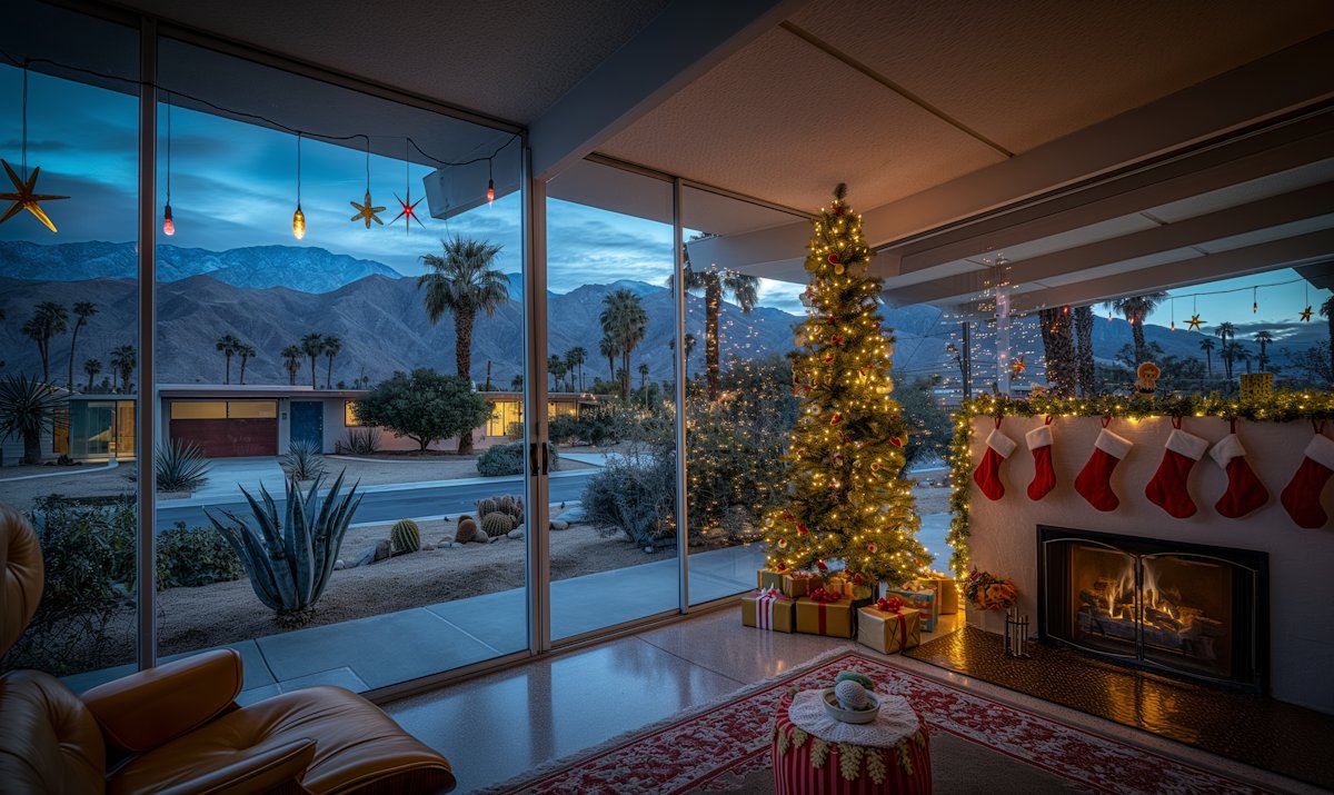 Gemütliche Weihnachtsfeier drinnen